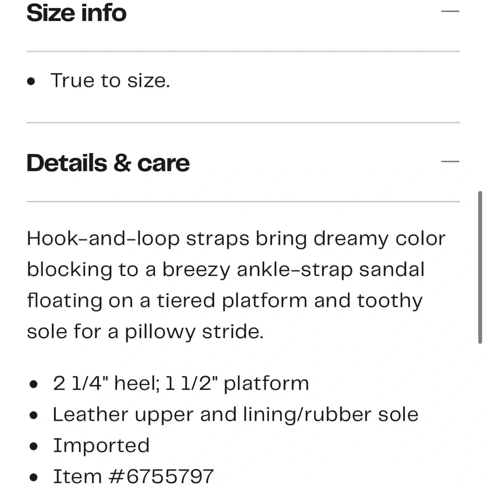 SOREL Cameron Flatform Sandal- 8.5 - Picture 14 of 14